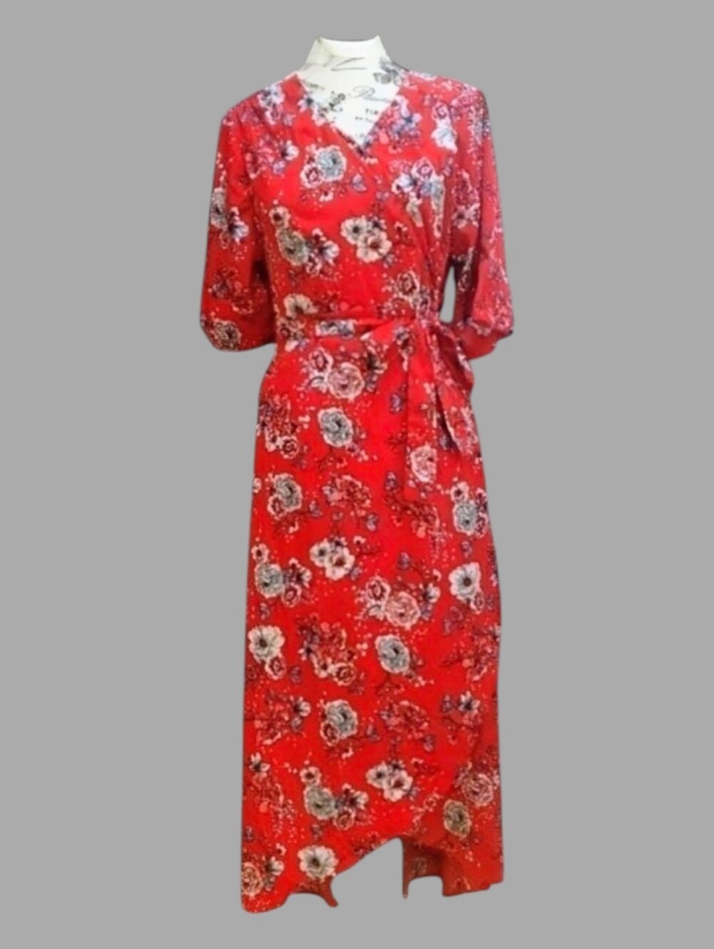 NWOT Japna Floral Wrap Around Dress